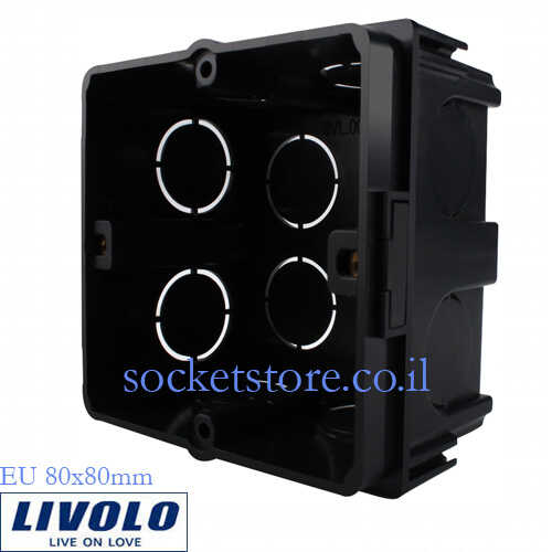 תיבת התקנה מרובעת LIVOLO MH04 80x80mm